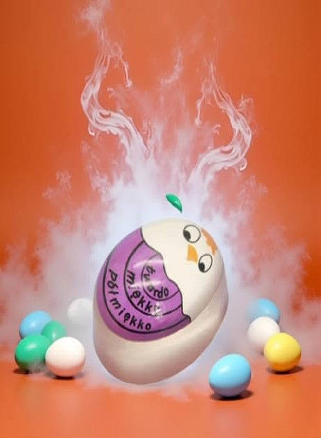 Cauaoa Egg Timer for Boiling Eggs That Changes Color When Done,Kitchen Timer Practical Reminder Color Changing ，Timers,Kitchen Utensils and Gadgets,Purple - Image 2